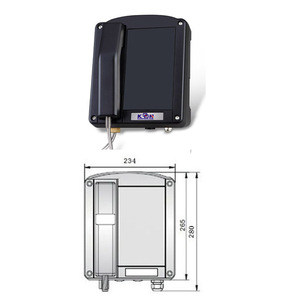 Téléphone industriel anti-explosion IP66 robuste mural pour appels d'urgence en zone dangereuse (centrale électrique, métro, tunnel) - Product Image 5