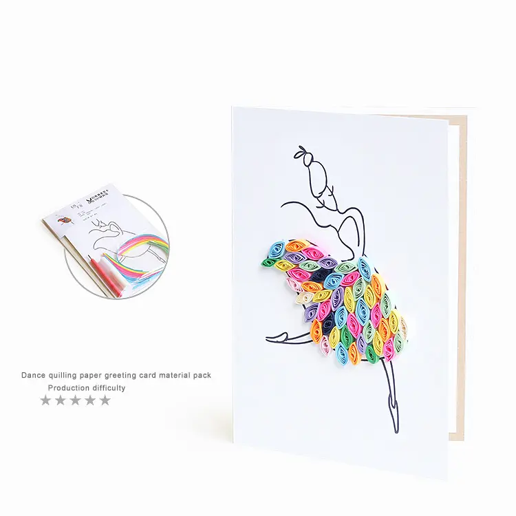 Ägäisches Geschenk Hochzeits einladungen Elegante Tarjetas 3d Pop Up handgemachte Biglietto Di Auguri Quilling Papier Diy Kits