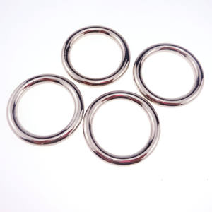 Anneau rond en O de soudage lisse et solide, sans joint, pour sac à main - Product Image 1