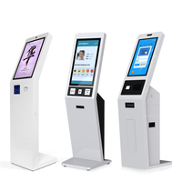 Terminal de point de vente à écran tactile SDK au sol/mural pour le paiement en libre-service Kiosques tactiles de commande de nourriture pour restaurant KFC McDonald