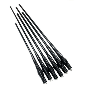 Antenne aérienne de station de base robuste KN-KD2000 4x4, 50-160 cm, double bande UV, connecteur mâle 5,5 mm, communication par câble spiralé - Product Image 2