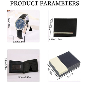 Regalos Promocionales IStapromo, Regalos Corporativos Empresariales, Regalo para el Día del Padre, Cartera de Cuero para Hombre, Cinturón, Reloj de Cuarzo, Logotipo Personalizable - Product Image 6