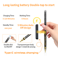Stylet métallique pour tablette avec adsorption magnétique et charge, compatible iPad, détection d'angle d'inclinaison, anti-touche accidentelle, pointe remplaçable