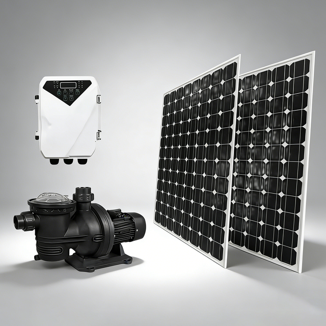 DC&DC/AC 1.64HP Brushless Stainless Steel High Pressure 1200W Solar Water Pump for Swimming Pools 48V/72V Surface Plastic