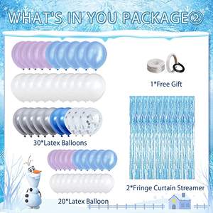 Articoli per Feste a Tema <span class=keywords><strong>Frozen</strong></span>, Decorazioni per Feste di Compleanno, Articoli per Feste Invernali da Principessa, Palloncini in Foil di <span class=keywords><strong>Elsa</strong></span> e Olaf - Product Image 3