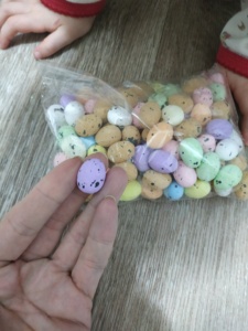 Œufs de Pâques DIY, décoration de Pâques en mousse, accessoires pour couronnes, ornements d'œufs de Pâques colorés, fournitures - Product Image 1