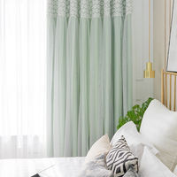 Innermor Rideaux en dentelle double couche Revêtements de fenêtre occultants de rêve pour chambre d'enfants et de bébés filles