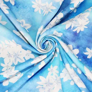 woven somali bati dress viscose artificial fiber making 100% rayon challis printed floral fabric digital printed rayon fabric