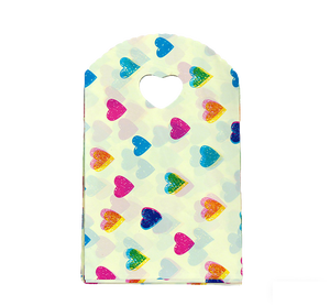 Bolsas de Compras <span class=keywords><strong>HOYO</strong></span> de 13 x 21 cm (5.1 x 8.3 Pulgadas) con Diseños Clásicos de Rosas, Marcos de Encaje Ornamentados, Texto VINTAGE y Delicado Fondo de Cuadrícula <span class=keywords><strong>Azul</strong></span> - Product Image 2