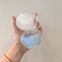 Balle en cristal faite à la main, Balle anti-stress sonore artisanale, Balle anti-stress de Noël croustillante et moelleuse