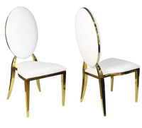 Silla de acero inoxidable al por mayor para salón de bodas, fabricante OEM