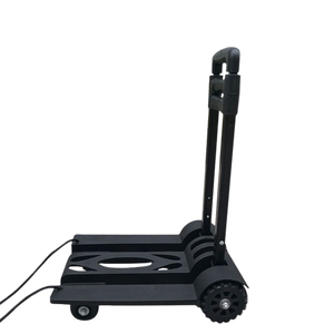 Chariot pliant noir professionnel de poussée de main de roues du <span class=keywords><strong>caddie</strong></span> 4 de chariots pour l'entrepôt - Product Image 3