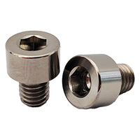 Baut Titanium GR5 M4*6mm, Baut Kepala Cangkir Hex Socket CNC, Harga Pabrik, Sekrup Kepala Bulat Hex Dalam