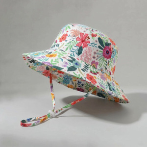 <span class=keywords><strong>JAN</strong></span> & JUL Sombrero de sol a rayas transpirable de algodón para bebés y niños pequeños (M 6-24 meses) - Product Image 5