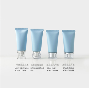 Spot 50 ml/g bleu clair givré tuyau cosmétique bouteille vide pour crème pour les mains nettoyant pour le <span class=keywords><strong>visage</strong></span> crème pour les yeux masque facial produits de soins de la peau - Product Image 4