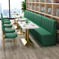 S099 Custom Esszimmer möbel Stand Sofa gegen die Wand Südostasien Rattan gewebte Restaurant Tisch und Stuhl Werbung
