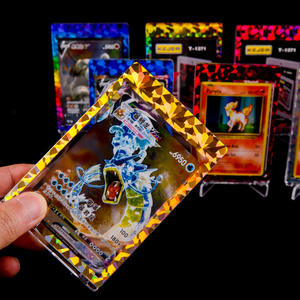 Estuche Magnético para Tarjetas con Lámina Dorada Holográfica Láser de 35PT con Protección UV para Colección de Tarjetas Deportivas - Product Image 1