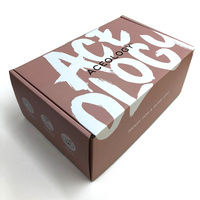 Boîte d'expédition cosmétique, emballage postal en carton ondulé pour vêtements, boîte d'expédition postale