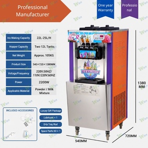 Máquina de Helado Suave Comercial WICE, Máquina Expendedora de Helado para Tiendas de Té con Leche, Máquina de Helado Suave - Product Image 3