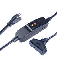 Réinitialisation automatique 15 ampères 3 broches 5-15P prises UL & CUL câble gfci cordon de rallonge GFCI Portable en ligne cordon d'alimentation prise GFCI