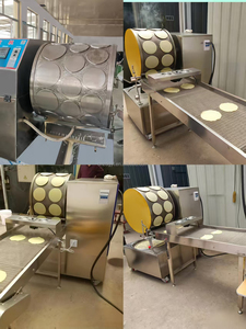 Máquina laminadora de rollos de masa de pan pita taco suave personalizada de 12 pulgadas, línea de producción de máquina para hacer lavash - Product Image 5