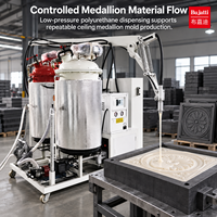 Machine à mousser le polyuréthane basse pression Bujatti pour la décoration de plafonds et le moulage de panneaux