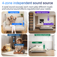 OEM X10 10 pouces 4 zones 4 + 32G audio android 11amplificador TUYA panneau de musique de contrôle central intelligent son dans l'amplificateur mural