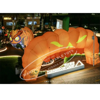 Al Aire Libre LED sombrero inflable Halloween decoración enorme publicidad inflable fantasma Halloween calabaza