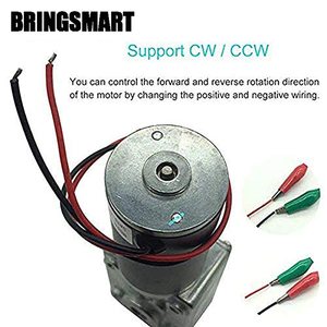 BringSmart 12V 16Rpm Dc <b>Worm</b> <b>Gear</b> Motor Permanent Magnet 42Mm Flange Mount High Torque Self Locking Mini Electric Engine - Product Image 6