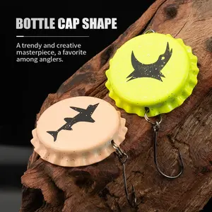 TGD <span class=keywords><strong>Meilleur</strong></span> lot de 5 leurres de pêche en métal en forme de bouchon de bouteille, 31 mm, 3 g, appât de pêche pour <span class=keywords><strong>brochet</strong></span>, <span class=keywords><strong>brochet</strong></span>, hameçon simple, appât dur d'eau douce - Product Image 4