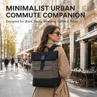 Sac à dos de voyage extensible personnalisable, imperméable, avec compartiment pour ordinateur portable et poche avant