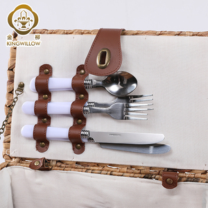 Cesta de Picnic de Mimbre para Exteriores, Ecológica, Nueva Moda, con Cubierta para Almacenamiento de Frutas y Vajilla, Diseño Multifuncional, Color y Logotipo Personalizables - Product Image 4