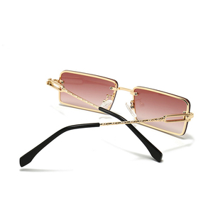 Rétro Carré Lunettes De Soleil Femmes Hommes Vintage Dégradé De Nuances Lunettes de Soleil Femelle Mâle De Luxe Marque - Product Image 4