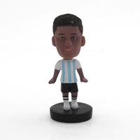 Figurines de sport personnalisées en résine, jouets à tête mobile, jouets de baseball, de football, de soccer, décorations de voiture, cadeaux à peindre