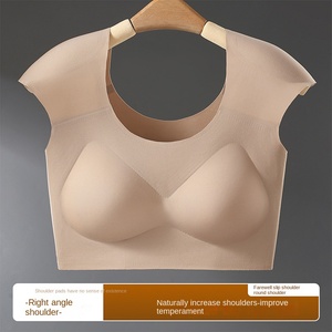 Của phụ nữ mỏng dây miễn phí thể thao áo ngực với dây đai có thể điều chỉnh có thể tháo rời 3/4 <span class=keywords><strong>cup</strong></span> miếng đệm vai Push-Up thiết kế cho nhỏ ngực hỗ trợ - Product Image 2