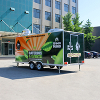Remorque alimentaire mobile Honlu entièrement équipée et personnalisée avec cuisine complète pour café, barbecue, pizza, tacos, camion de restauration