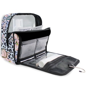 Hawaiian Life Leopard Flower Waterproof Foldable Hanging Organizer <b>Toiletry</b> Makeup <b>Storage</b> Cosmetic Bags - Product Image 6
