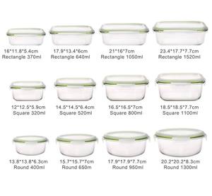 Congélateur, four, micro-ondes et lave-vaisselle IKOO Lot de 10 récipients en verre hermétiques avec couvercles - Product Image 2