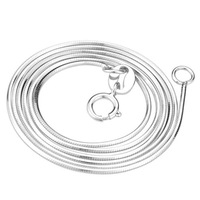 Novedades: Cadena de Serpiente de Plata de Ley 925 Sólida, Hecha a Mano, 0.8-1.5mm, Cadena de Hueso para Collar, Joyería Marca SR, Modelo SRD069