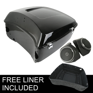 XINMATUO XF111539+378 King Pack Trunk avec enceintes de 6,5 pouces pour Harley Tour Pack Touring Road King <span class=keywords><strong>14</strong></span>+ - Product Image 3