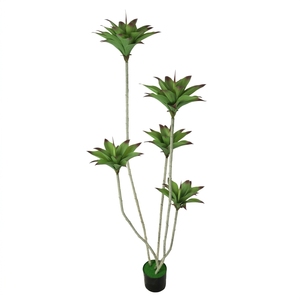 Decoración para Eventos al por Mayor, Árbol de <span class=keywords><strong>Agave</strong></span> Artificial Tropical en Maceta, Plantas de Interior para Decoración de Oficinas y Otras Decoraciones para Bodas - Product Image 5