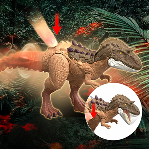 Figurine de dinosaure Mattel Officiel Jurassic World Grande Série Tracking <span class=keywords><strong>Indominus</strong></span> Rex-JKL86 avec son et lumière, articulations mobiles - Product Image 4