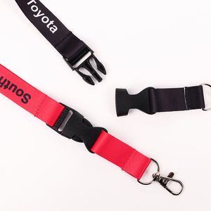Lanière personnalisée en polyester durable et écologique, avec logo personnalisé, boucle en plastique, crochet métallique, sublimation couleur intégrale - Product Image 3