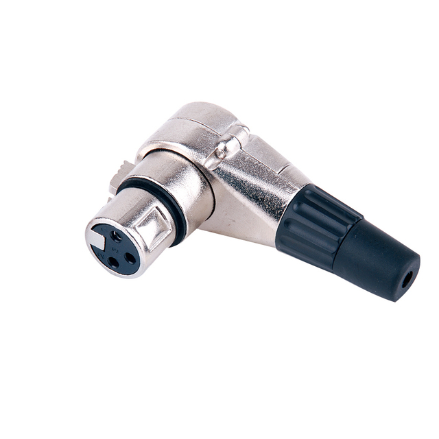 Right angle xlr female connector 90 degree xlr plug
