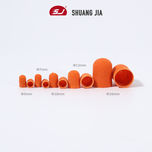 SHUANGJIA toutes tailles en plastique Base <span class=keywords><strong>jaune</strong></span> ponçage sans prise pédicure soins polissage bloc de sable perceuse accessoires <span class=keywords><strong>pied</strong></span> cuticule outil - Product Image 2