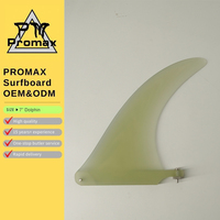 Aileron de planche de surf CNC personnalisé OEM, haute résistance, fabriqué en usine, 7 pouces, aileron simple pour longboard
