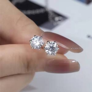 Pendientes de Diamantes Moissanite Premium, Plata de Ley 925, Joyería Fina para Mujer, Uso Diario, Regalo de Boda, Compromiso y Aniversario - Product Image 2
