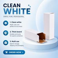 Boîtes en carton personnalisées avec logo, vente en gros, boîtes postales en carton de 1,5 mm, boîtes d'expédition robustes blanches pour cosmétiques, pour la livraison aux détaillants