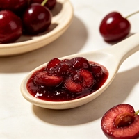 Confiture de cerises fraîches Lotlong Original Factory Stable Bright Color pour la décoration de boissons froides