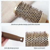 Résistant à la chaleur queue cheveux Styler lissage Premium peigne luxe tête Massage aluminium soin des cheveux brosse Gua Sha peigne